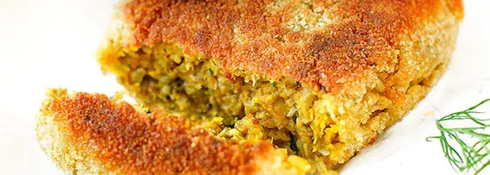 wegetariańskie kotlety z soczewicy, warzywne curry