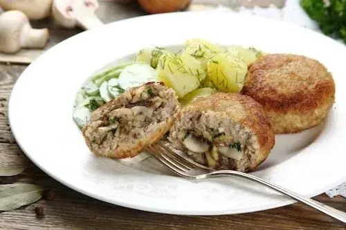 dania z mięsa mielonego i pieczarek, obiad, przepisy